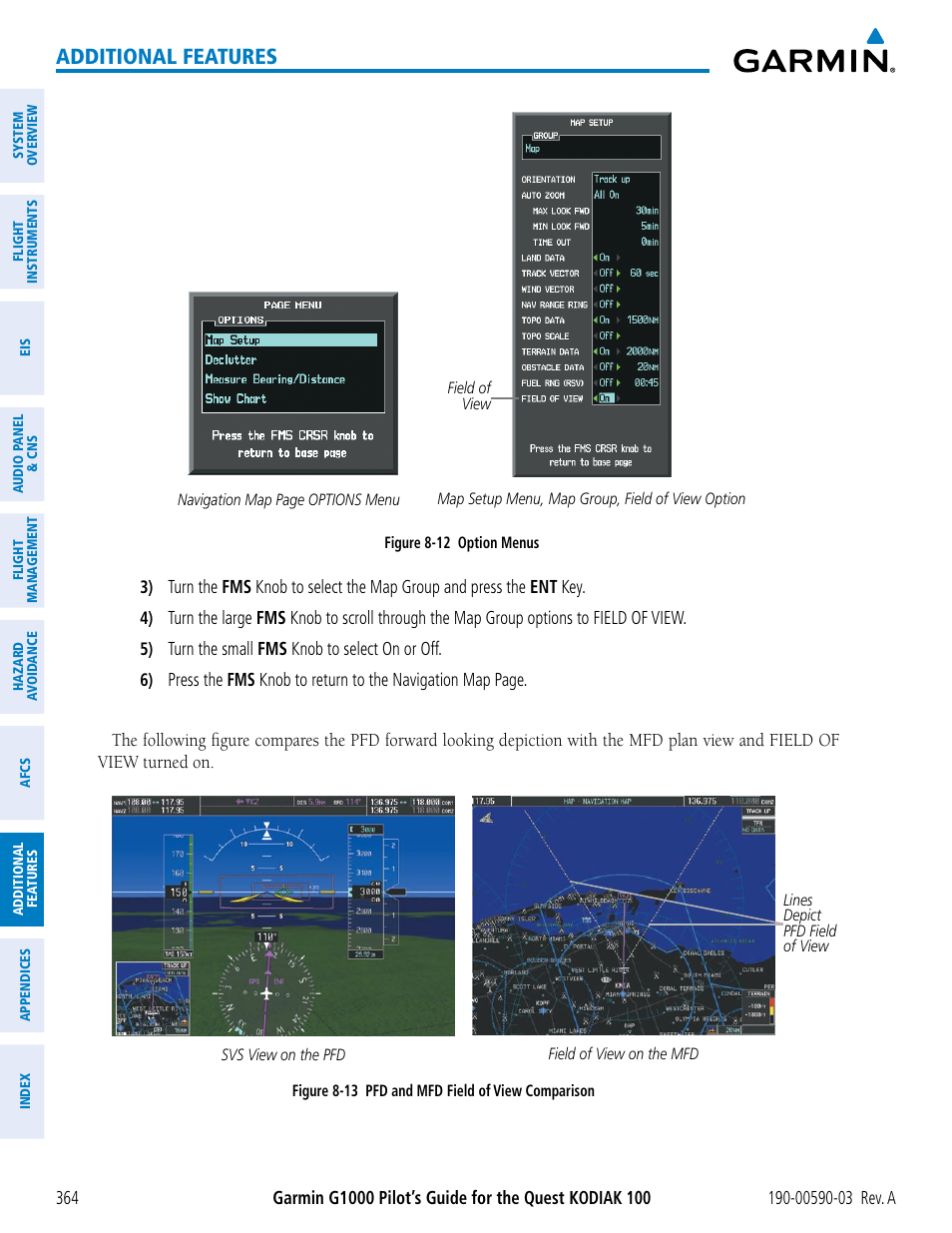 Additional features | Garmin G1000 Quest Kodiak User Manual | Page 376 / 502