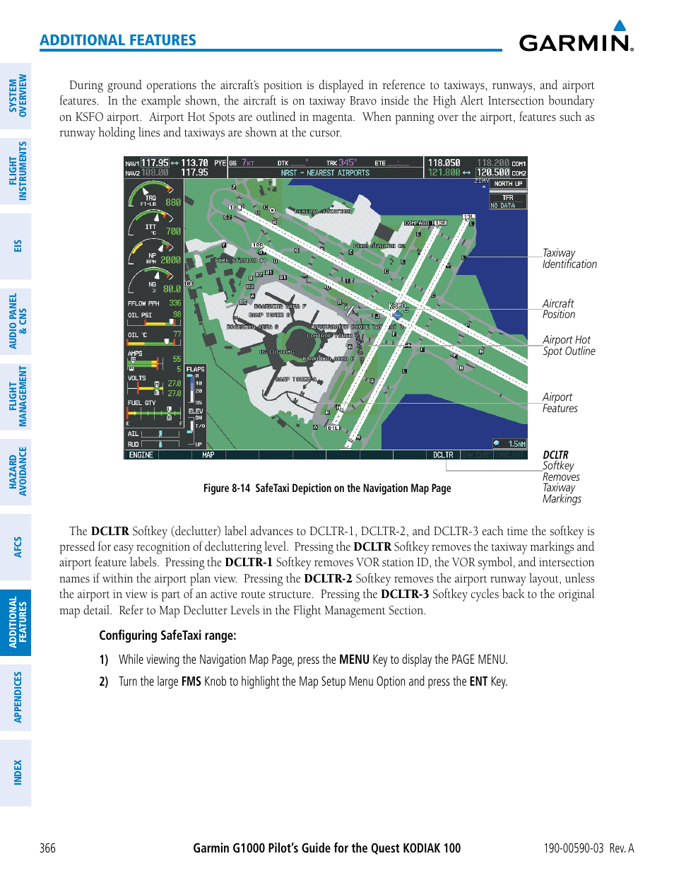 Additional features | Garmin G1000 Quest Kodiak User Manual | Page 378 / 502