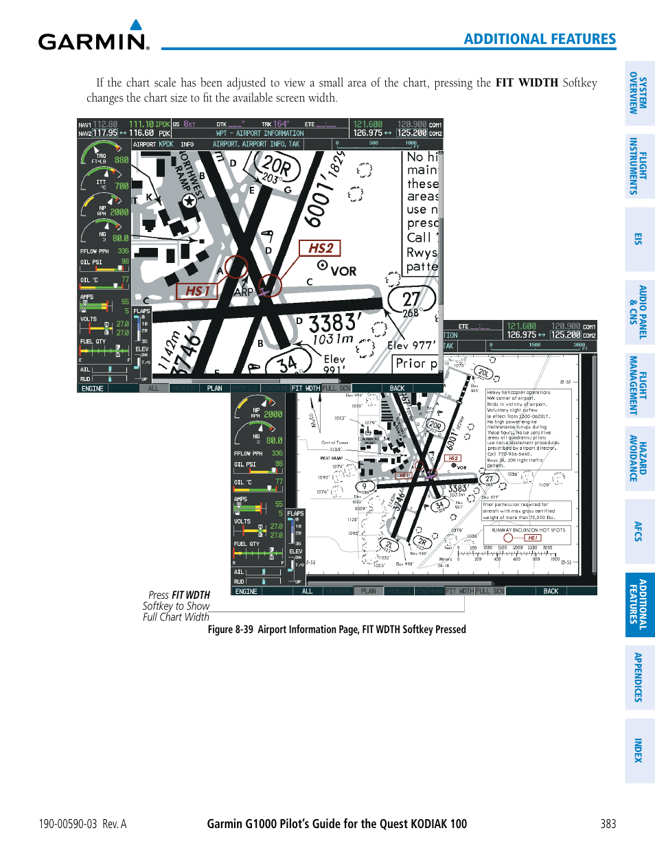 Additional features | Garmin G1000 Quest Kodiak User Manual | Page 395 / 502