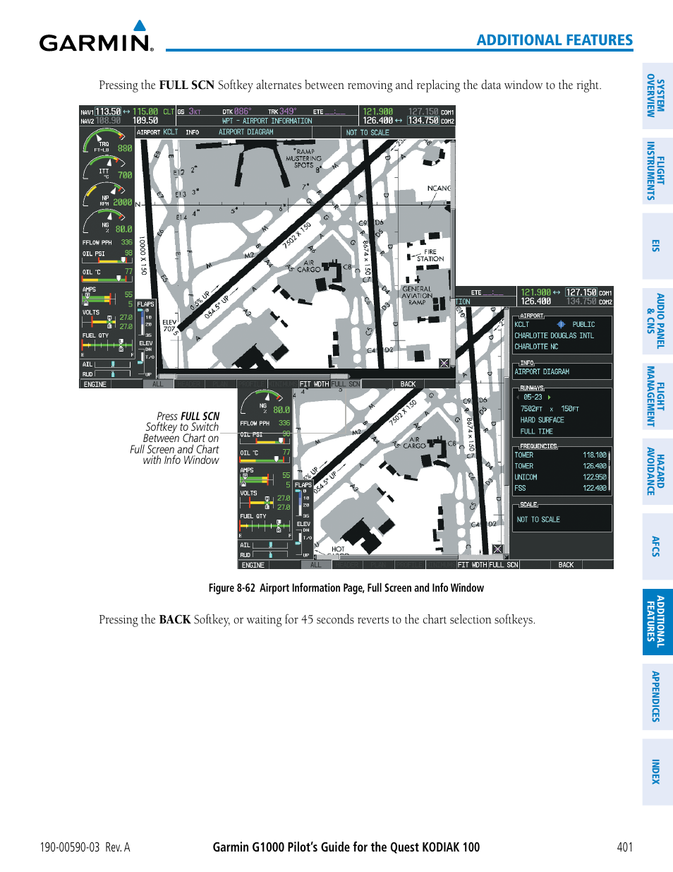 Additional features | Garmin G1000 Quest Kodiak User Manual | Page 413 / 502