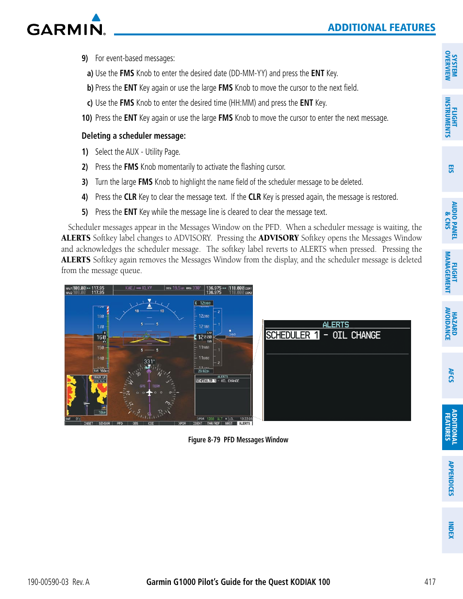 Additional features | Garmin G1000 Quest Kodiak User Manual | Page 429 / 502