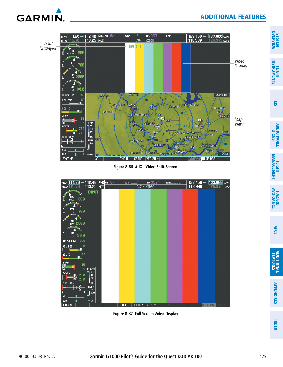 Additional features | Garmin G1000 Quest Kodiak User Manual | Page 437 / 502