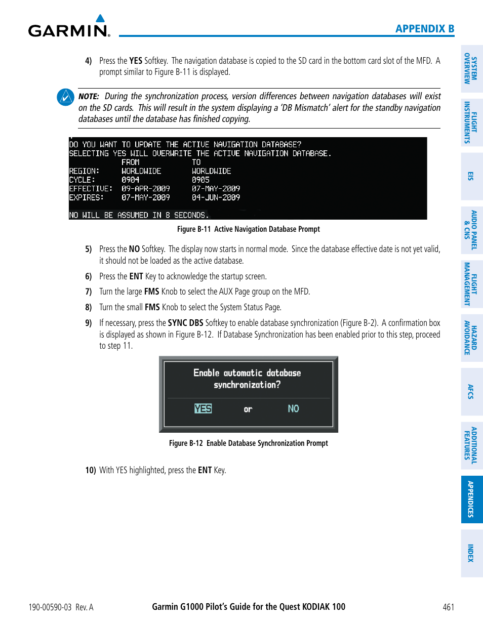 Appendix b | Garmin G1000 Quest Kodiak User Manual | Page 473 / 502