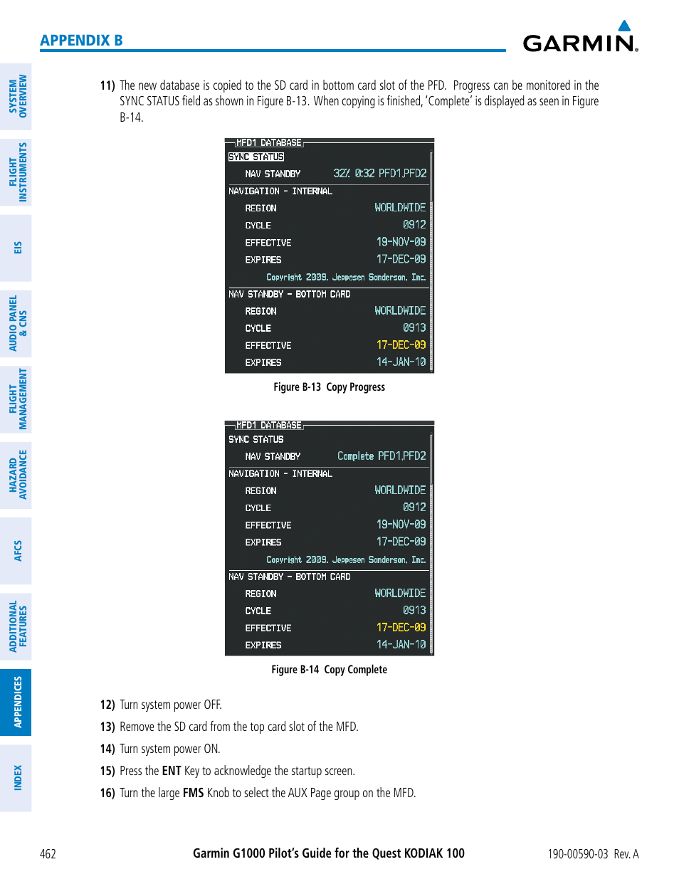 Appendix b b | Garmin G1000 Quest Kodiak User Manual | Page 474 / 502