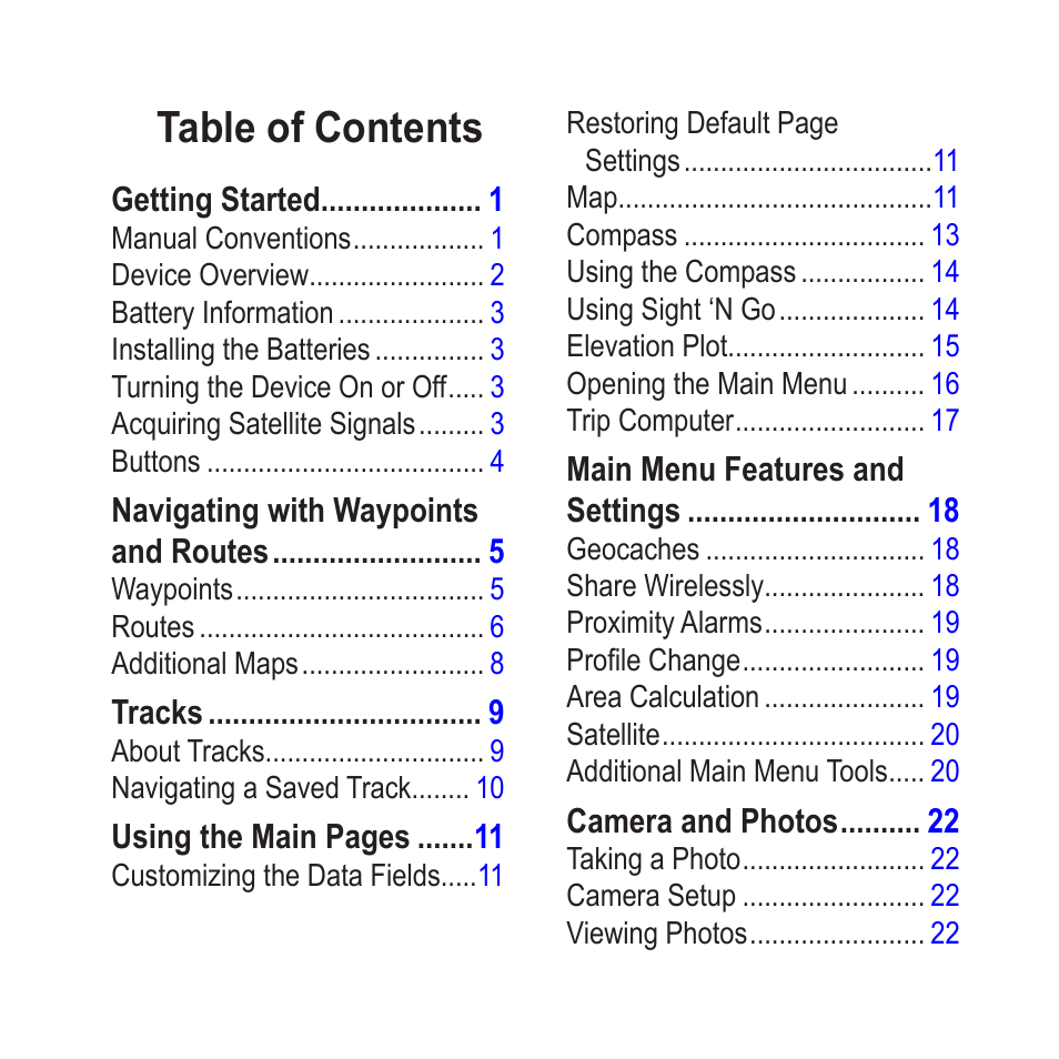 Garmin GPSMAP 62stc User Manual | Page 3 / 60