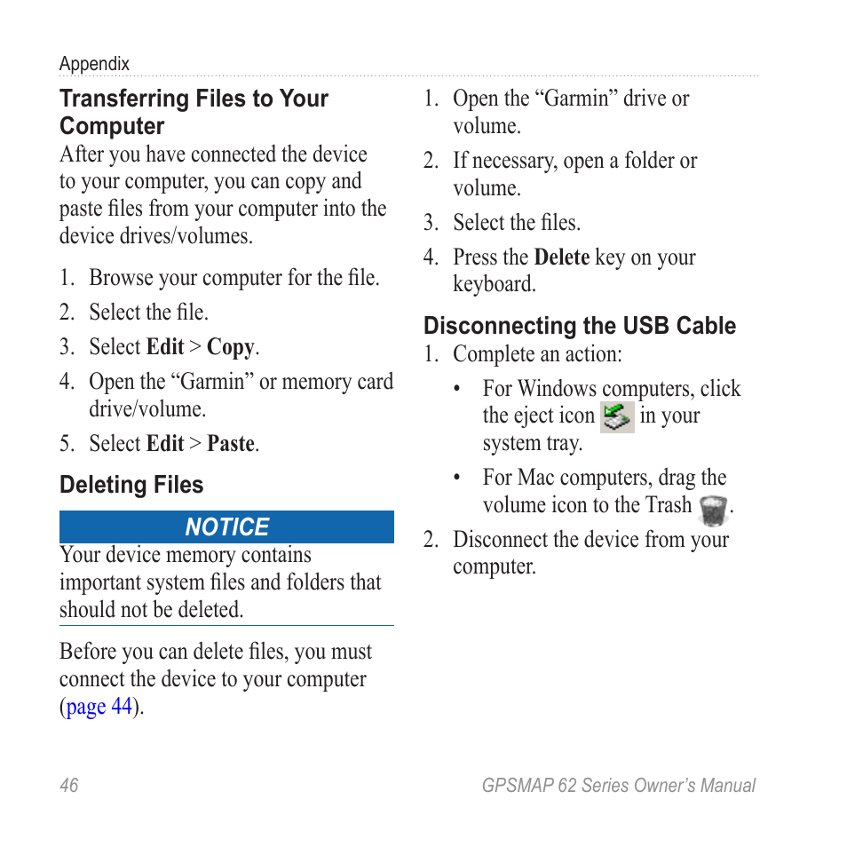 Garmin GPSMAP 62stc User Manual | Page 50 / 60