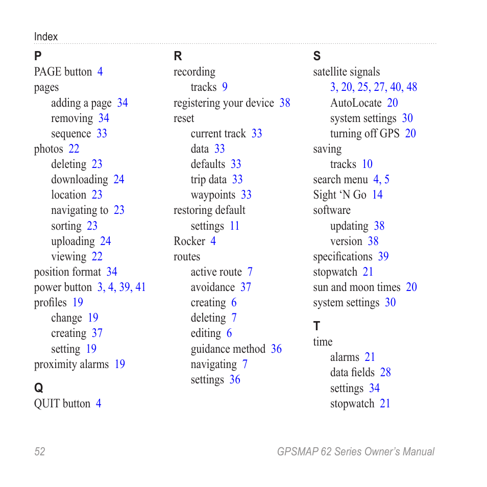 Garmin GPSMAP 62stc User Manual | Page 56 / 60