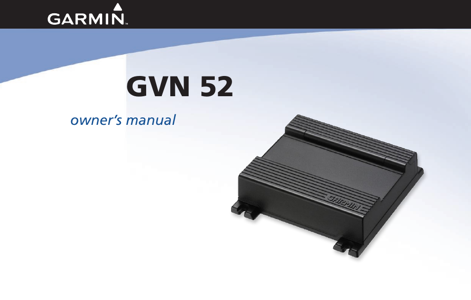 Garmin GVN 52 User Manual | 58 pages