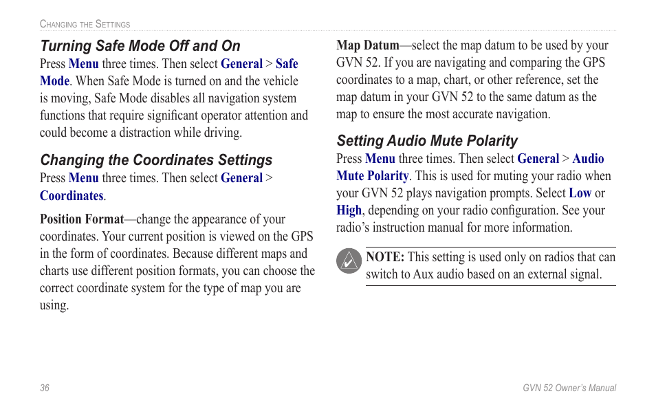 Garmin GVN 52 User Manual | Page 42 / 58