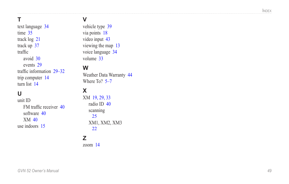 Garmin GVN 52 User Manual | Page 55 / 58