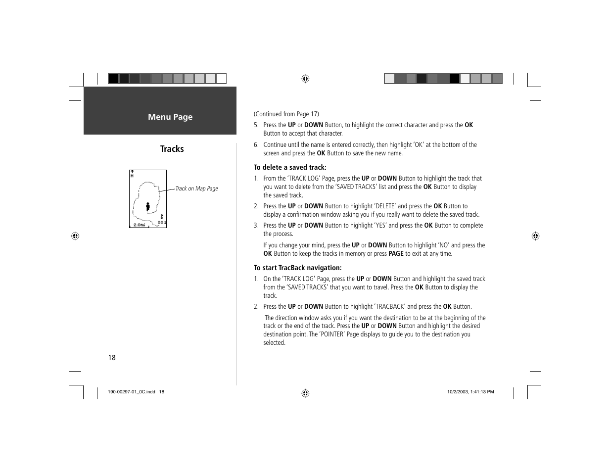 Tracks | Garmin Geko 201 User Manual | Page 26 / 52