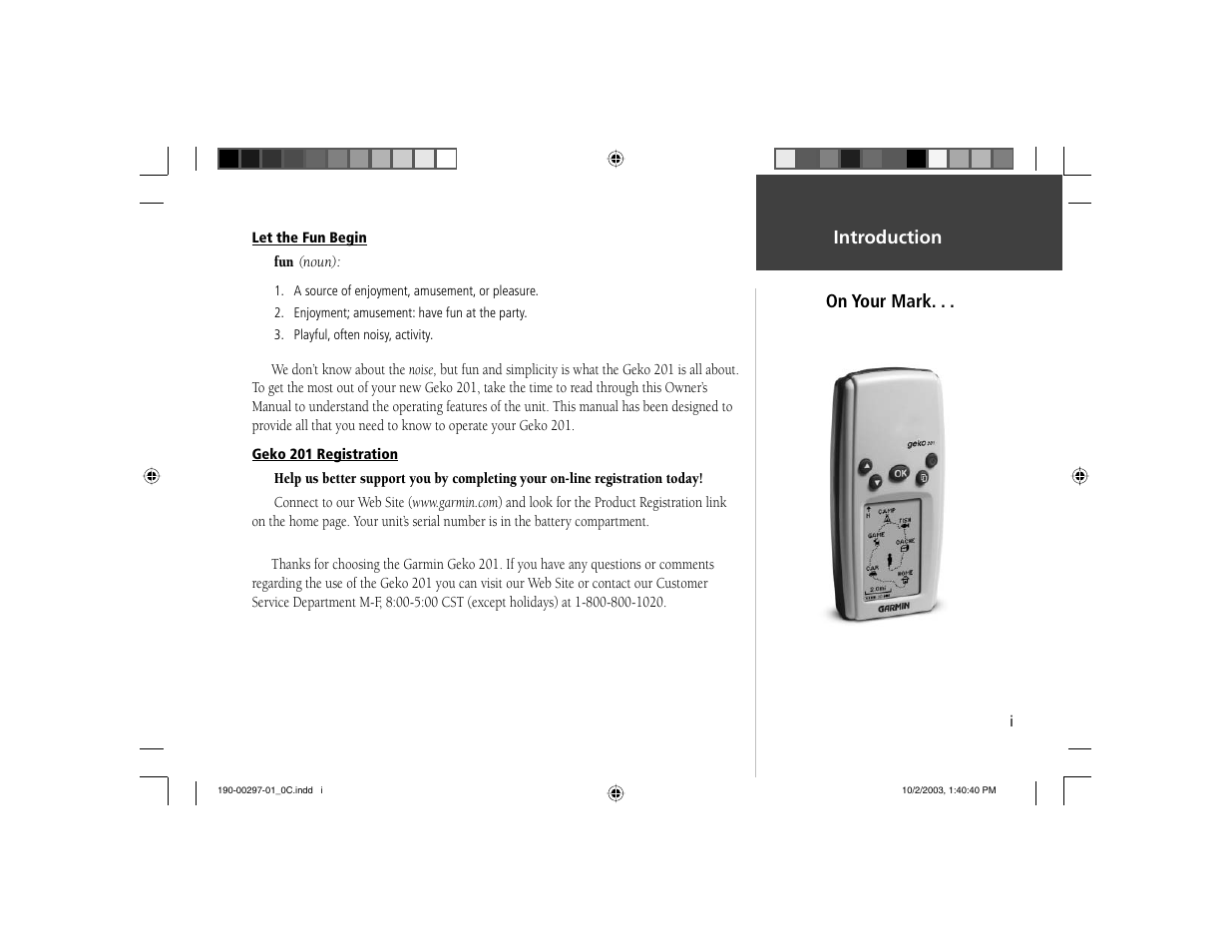 Garmin Geko 201 User Manual | Page 3 / 52