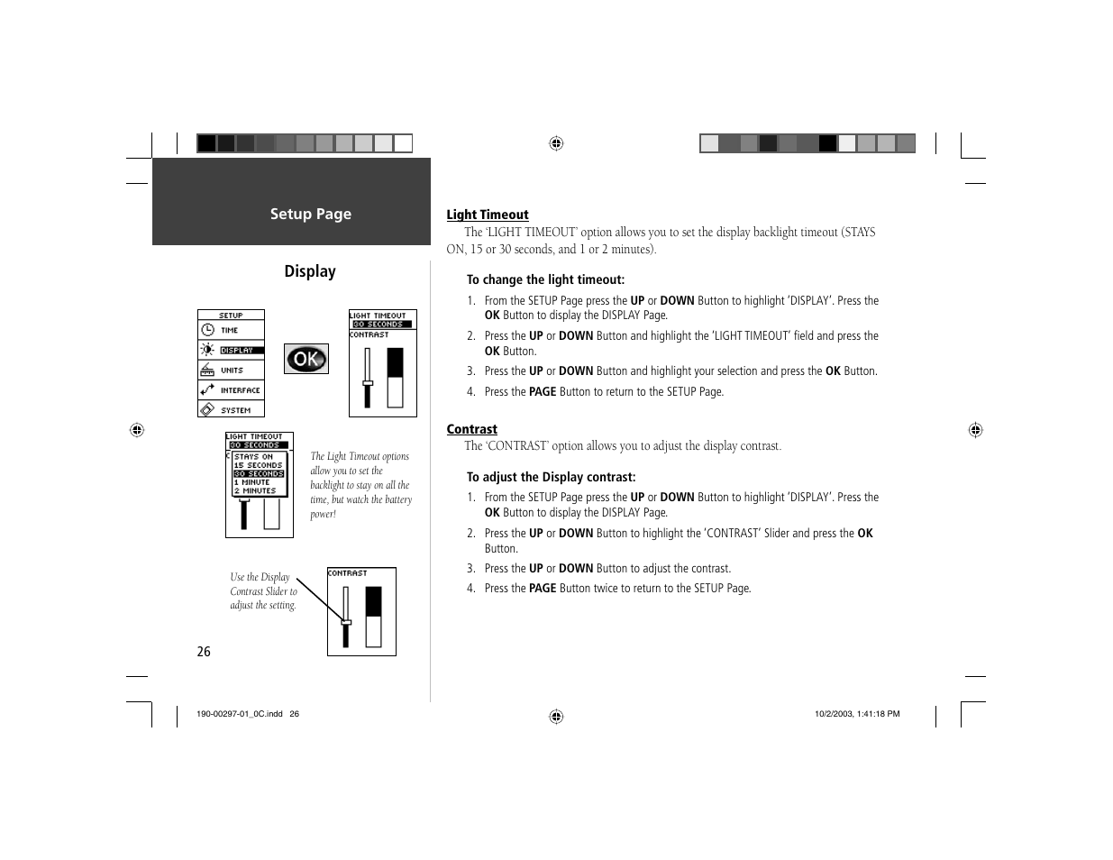 Display | Garmin Geko 201 User Manual | Page 34 / 52