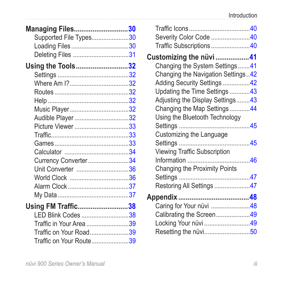 Garmin nuvi 900T User Manual | Page 5 / 72