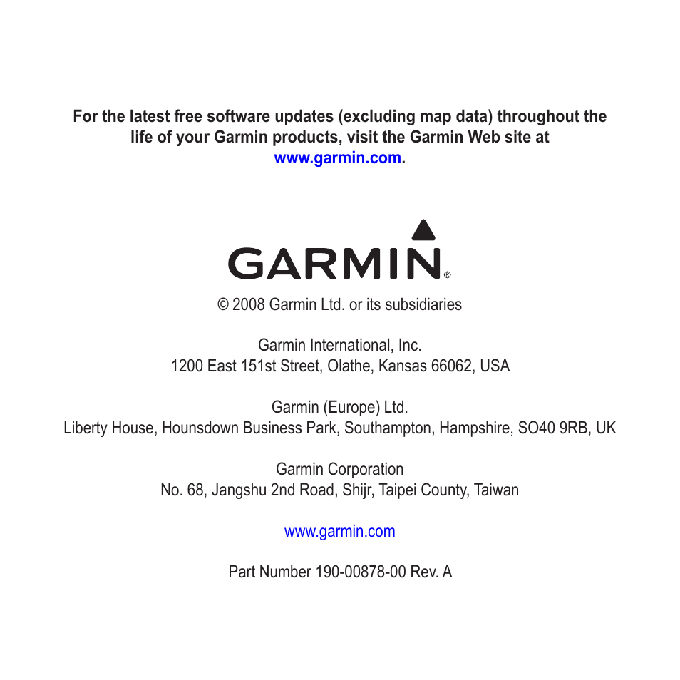 Garmin nuvi 900T User Manual | Page 72 / 72