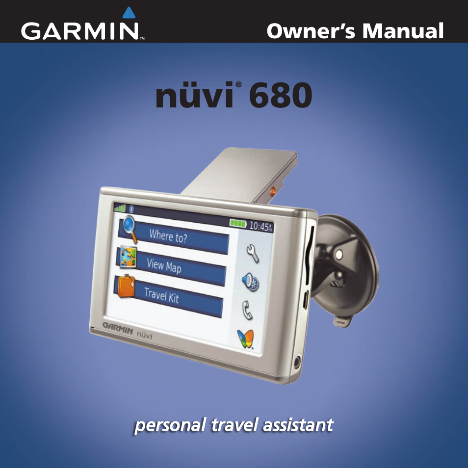 Garmin nuvi 680 User Manual | 60 pages