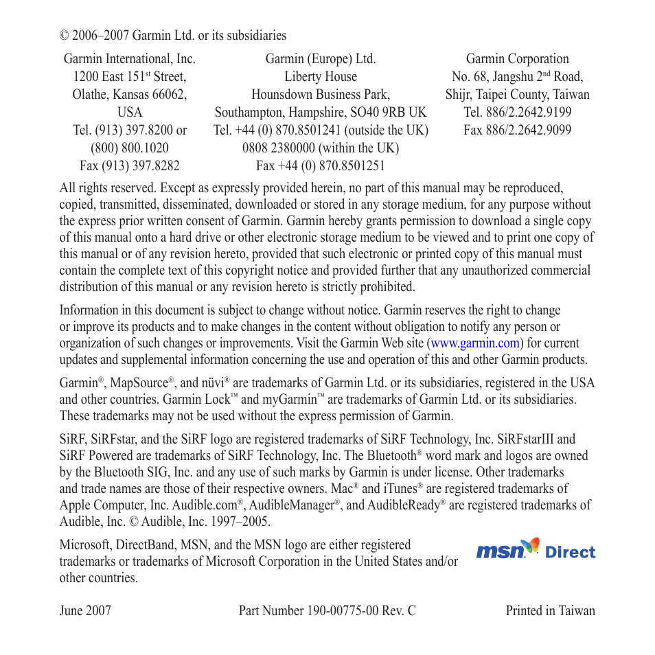 Garmin nuvi 680 User Manual | Page 2 / 60
