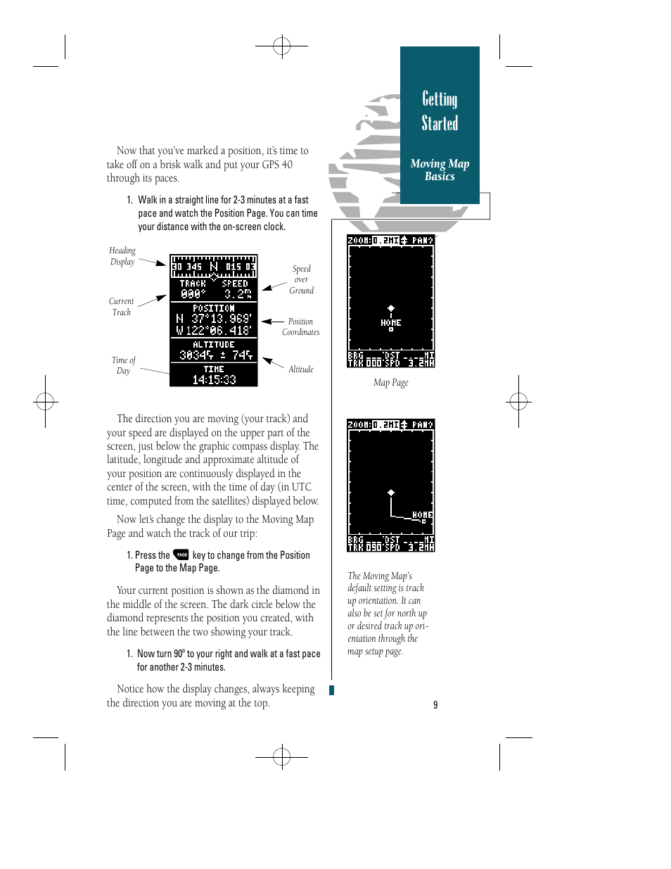 Getting started | Garmin GPS 40 User Manual | Page 15 / 67
