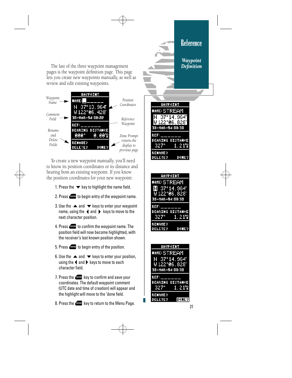 Reference | Garmin GPS 40 User Manual | Page 27 / 67