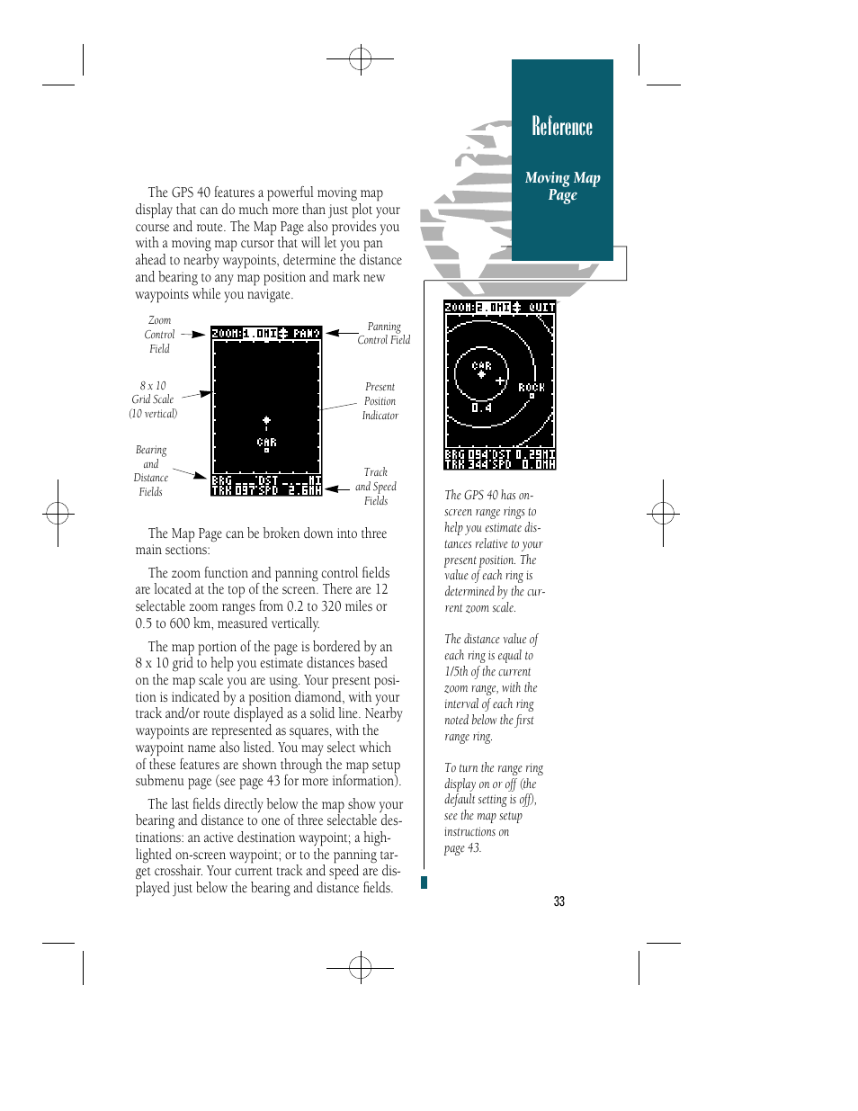 Reference | Garmin GPS 40 User Manual | Page 39 / 67