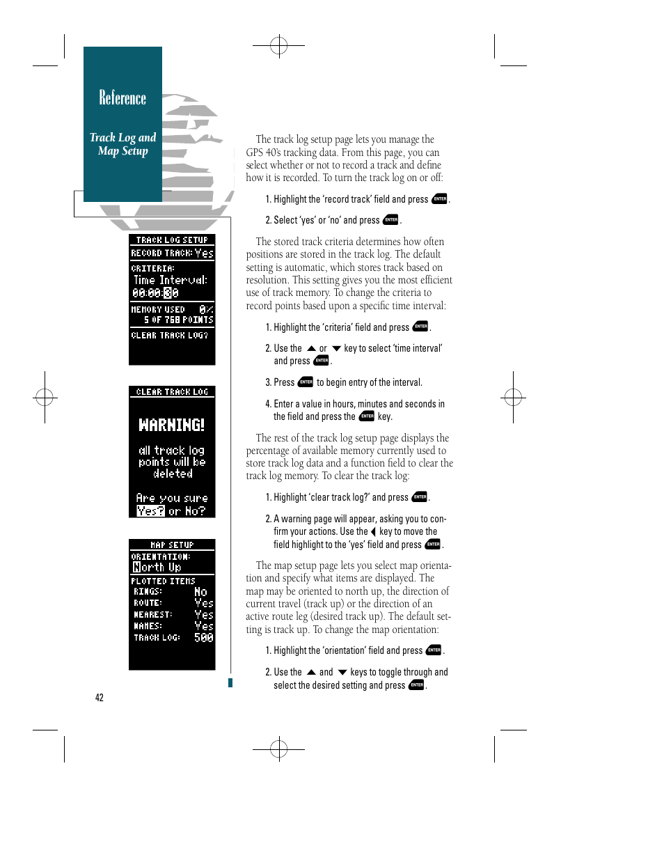 Reference | Garmin GPS 40 User Manual | Page 48 / 67