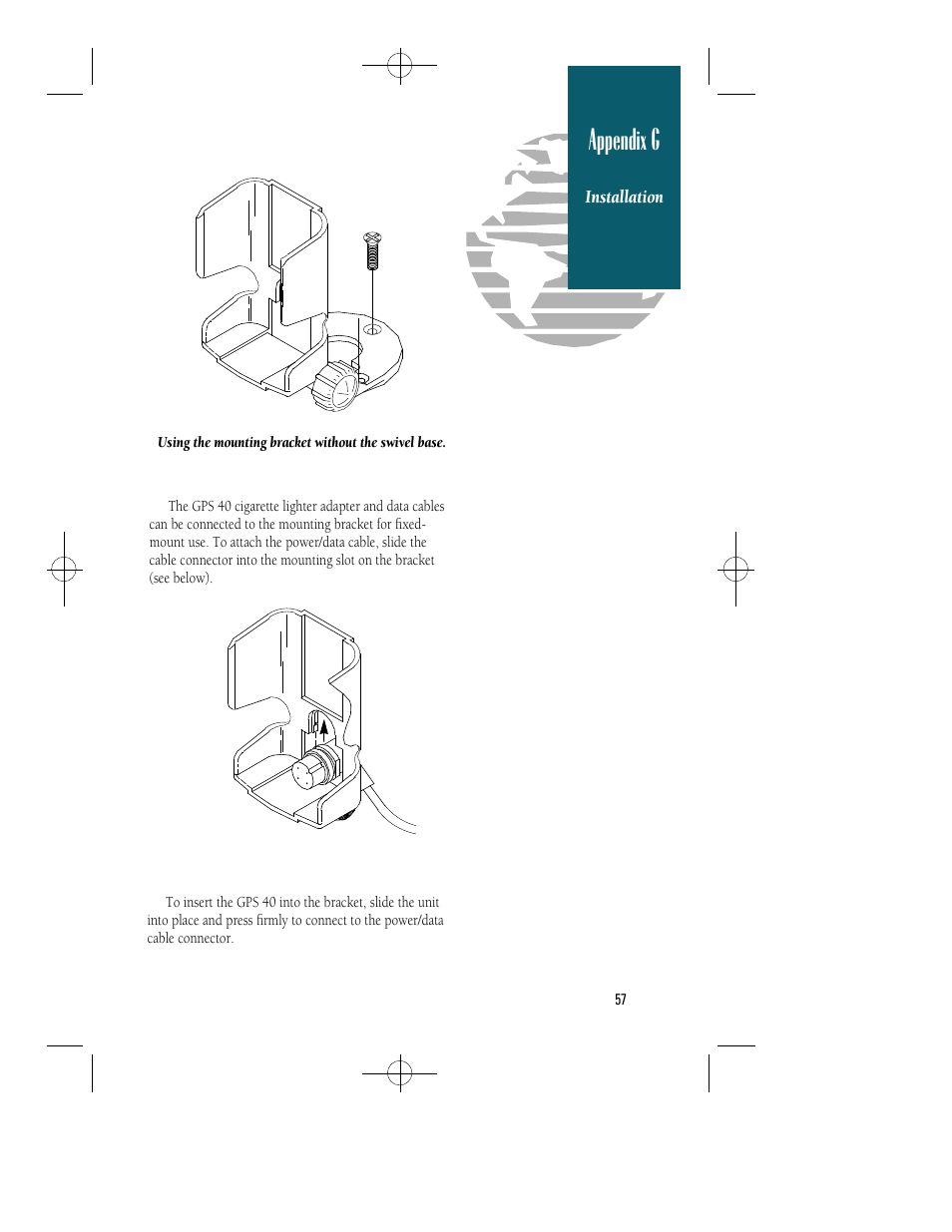 Appendix g | Garmin GPS 40 User Manual | Page 63 / 67