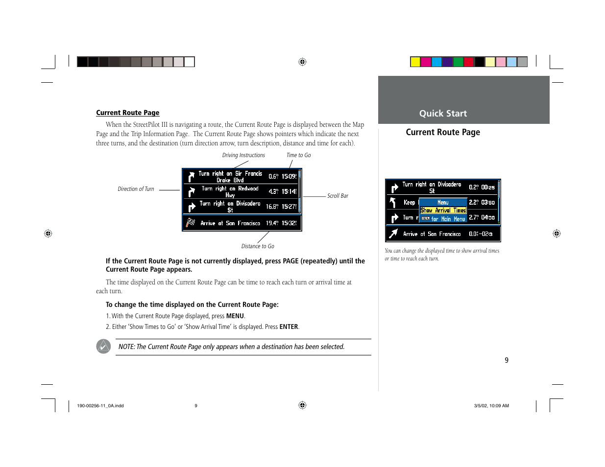 Garmin StreetPilot III User Manual | Page 9 / 12