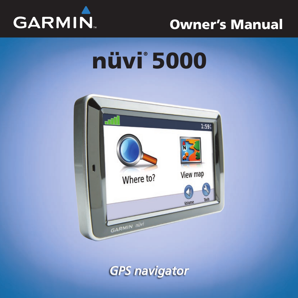 Garmin Nuvi 5000 User Manual | 56 pages