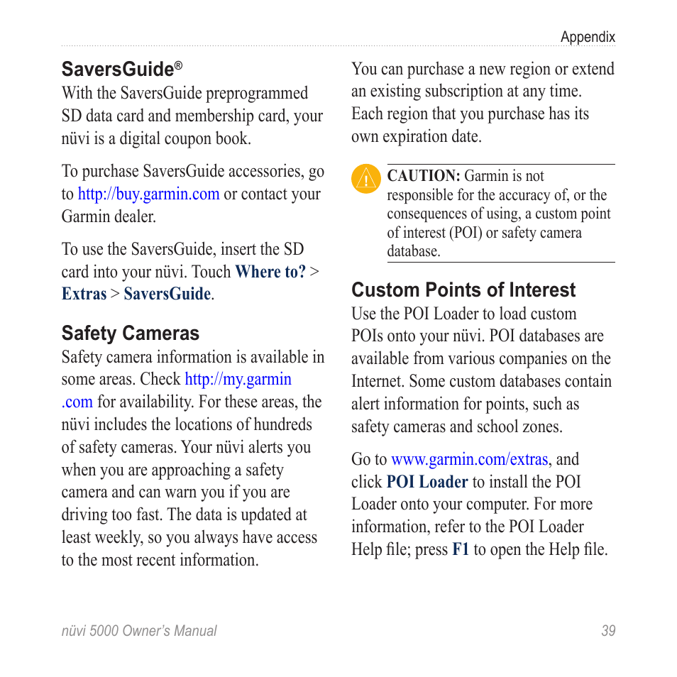Garmin poi loader: see | Garmin Nuvi 5000 User Manual | Page 45 / 56