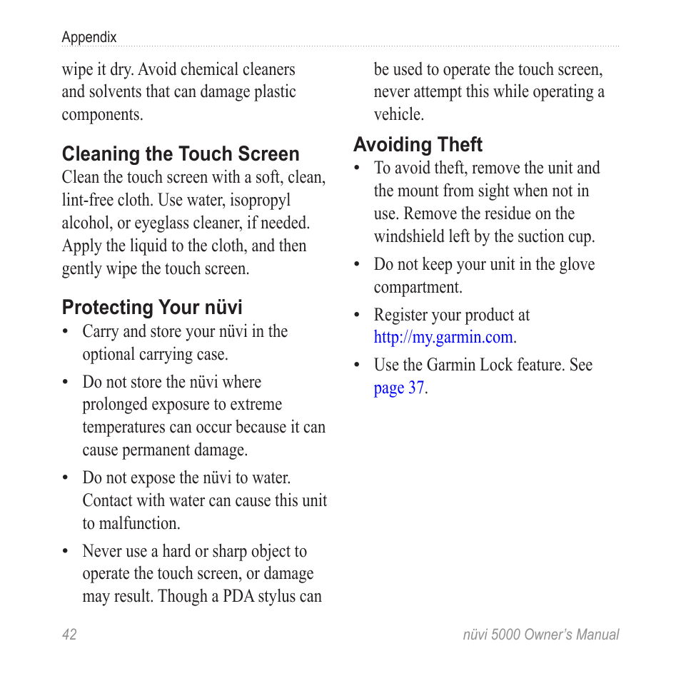 Garmin Nuvi 5000 User Manual | Page 48 / 56