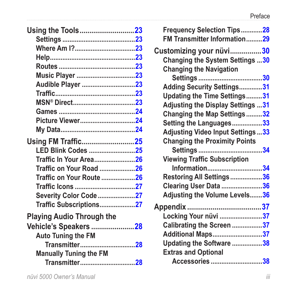Garmin Nuvi 5000 User Manual | Page 5 / 56