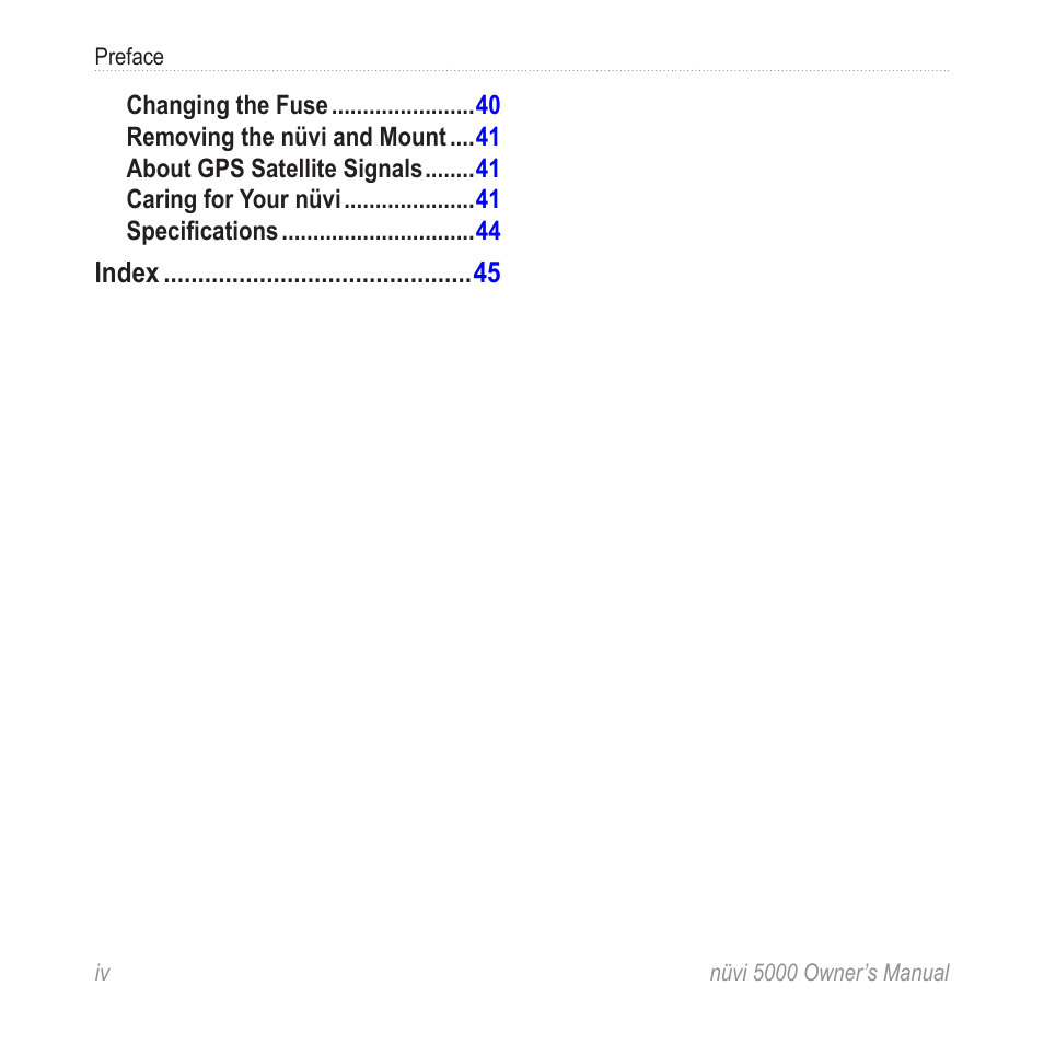 Garmin Nuvi 5000 User Manual | Page 6 / 56