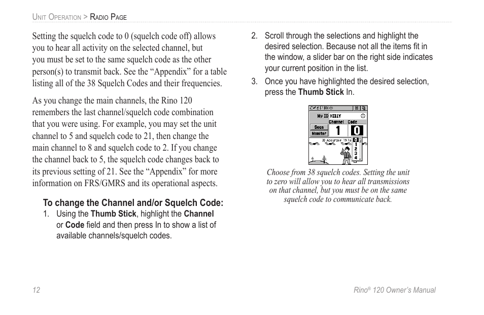 Garmin Rino 120 User Manual | Page 18 / 124