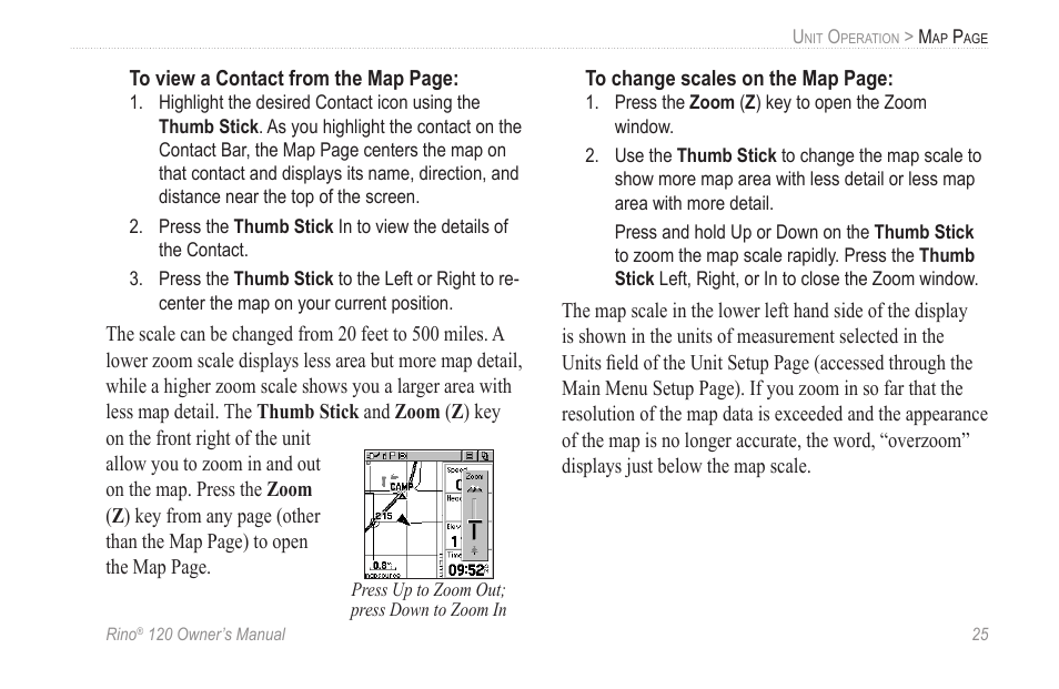 Garmin Rino 120 User Manual | Page 31 / 124