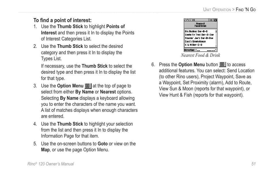 Garmin Rino 120 User Manual | Page 57 / 124