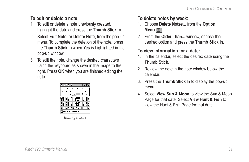 Garmin Rino 120 User Manual | Page 87 / 124