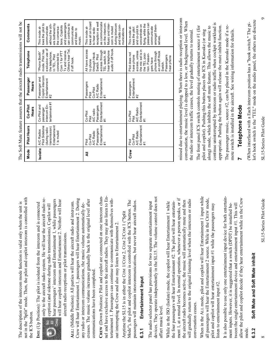 7telephone m ode | Garmin SL15M User Manual | Page 8 / 8