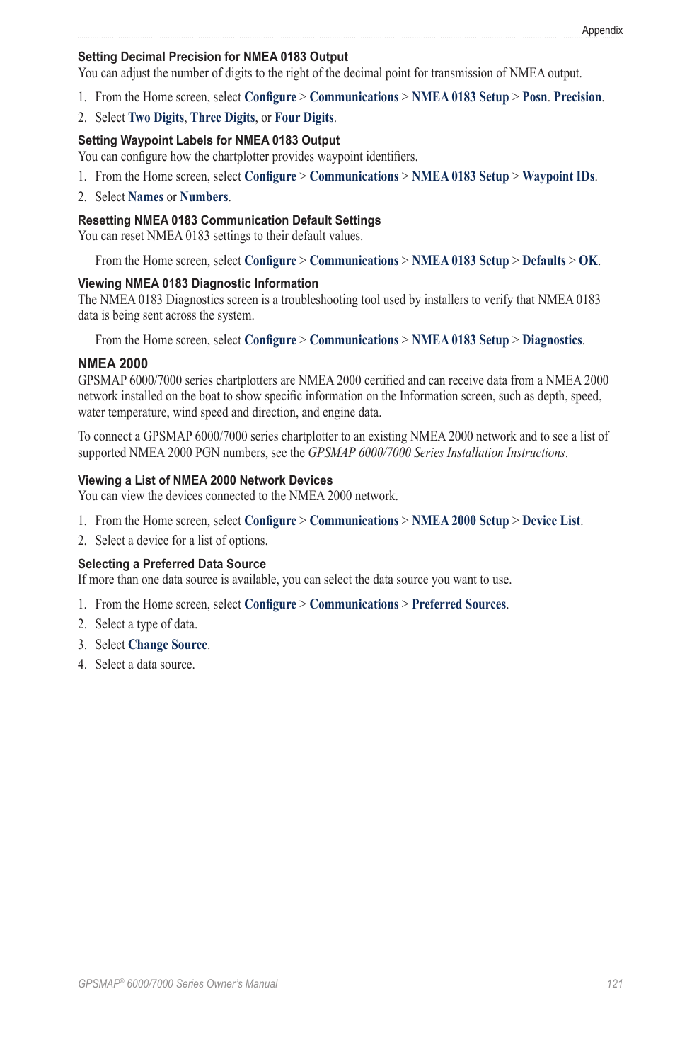 Garmin GPSMAP 7215 User Manual | Page 127 / 136