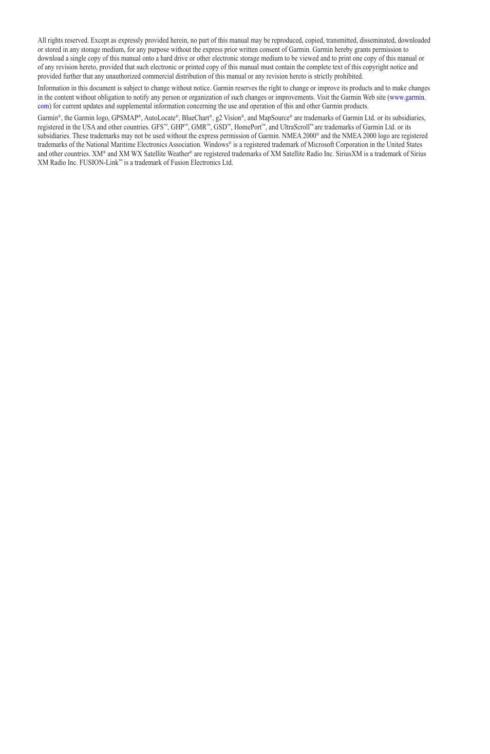 Garmin GPSMAP 7215 User Manual | Page 2 / 136