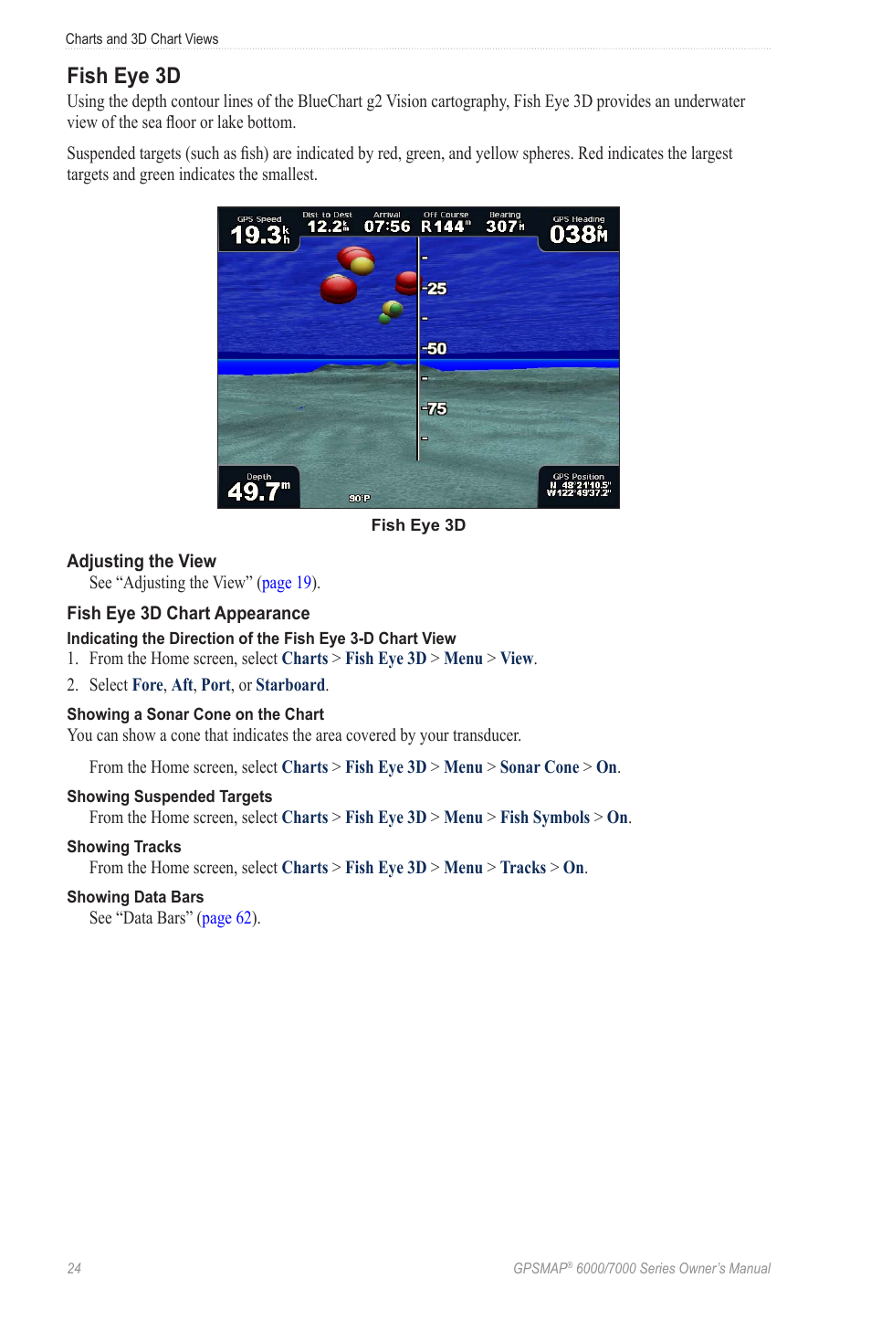 Fish eye 3d | Garmin GPSMAP 7215 User Manual | Page 30 / 136