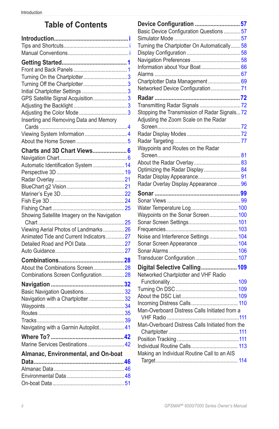 Garmin GPSMAP 7215 User Manual | Page 4 / 136