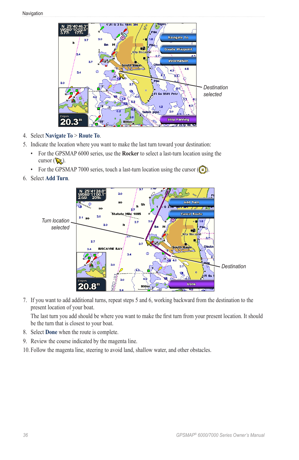 Garmin GPSMAP 7215 User Manual | Page 42 / 136