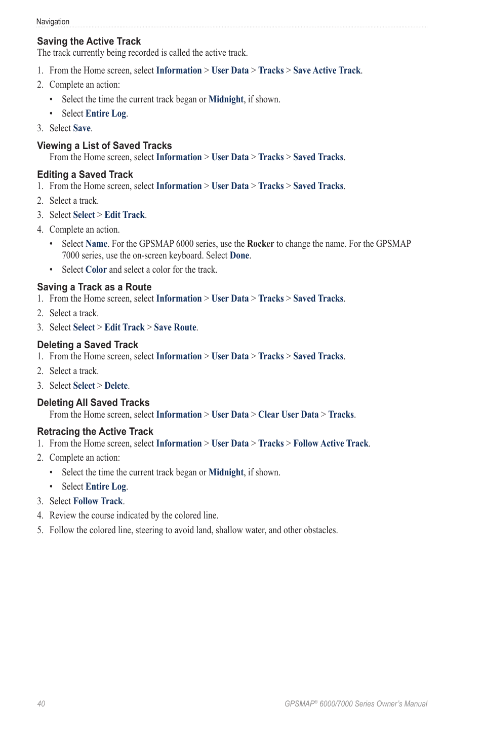 Garmin GPSMAP 7215 User Manual | Page 46 / 136