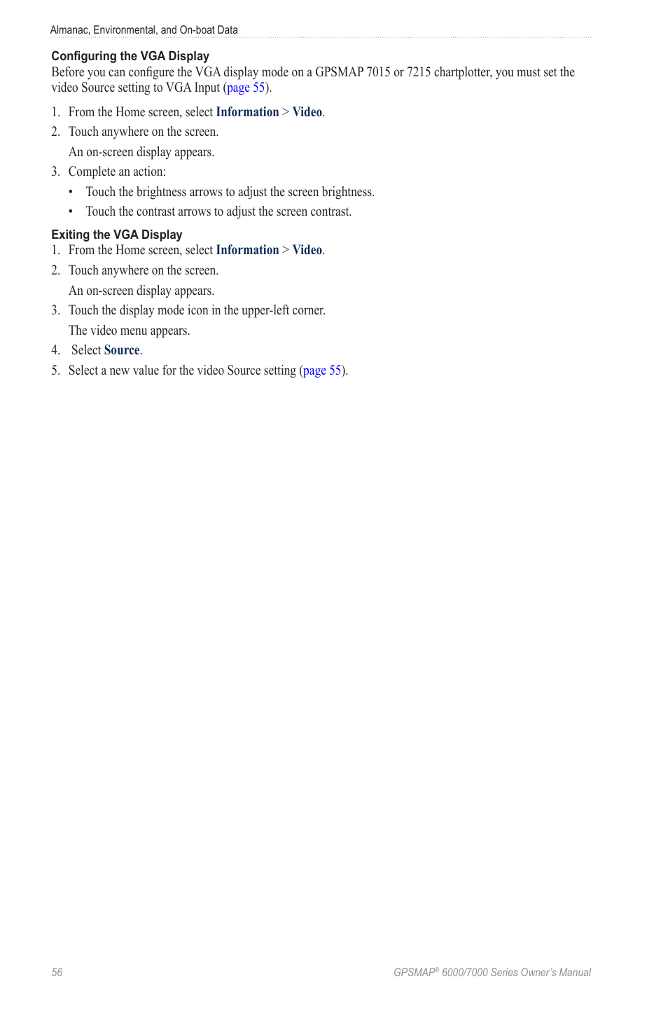 Garmin GPSMAP 7215 User Manual | Page 62 / 136