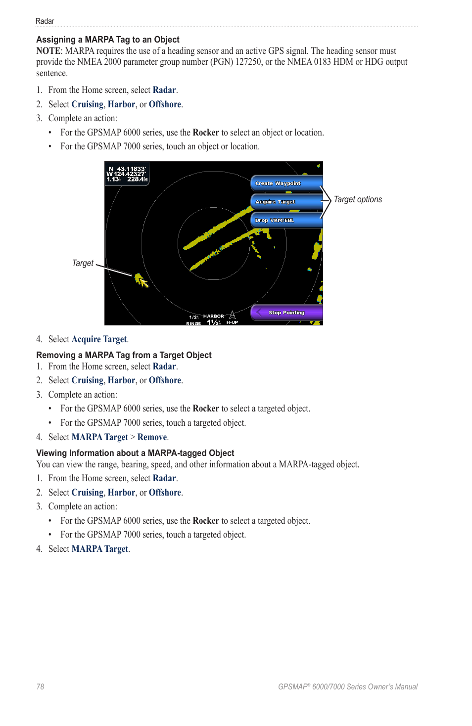 Garmin GPSMAP 7215 User Manual | Page 84 / 136