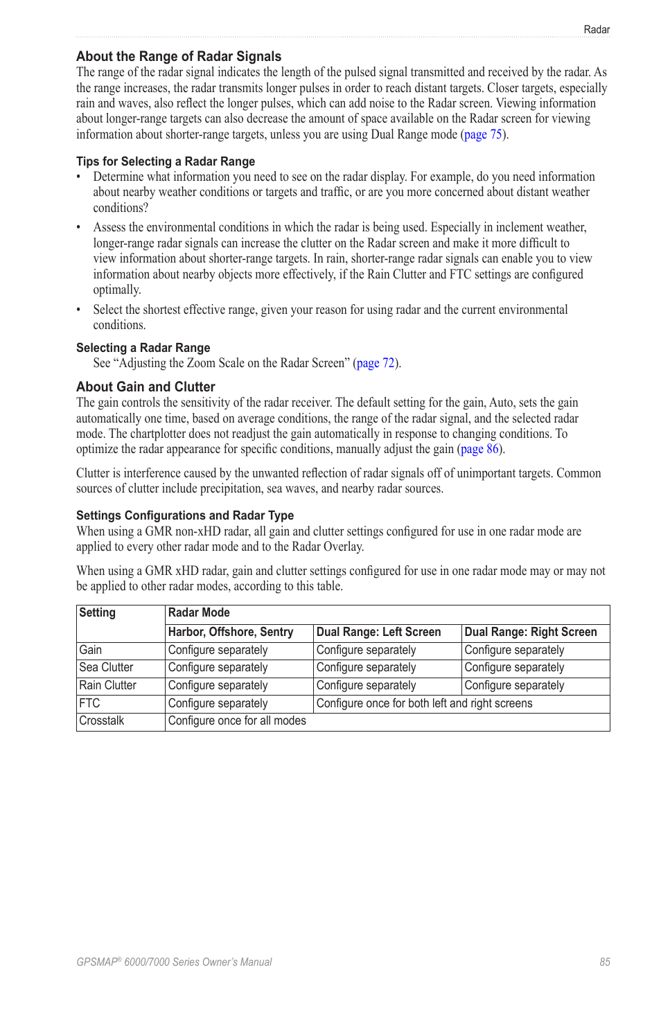 Select a radar range | Garmin GPSMAP 7215 User Manual | Page 91 / 136