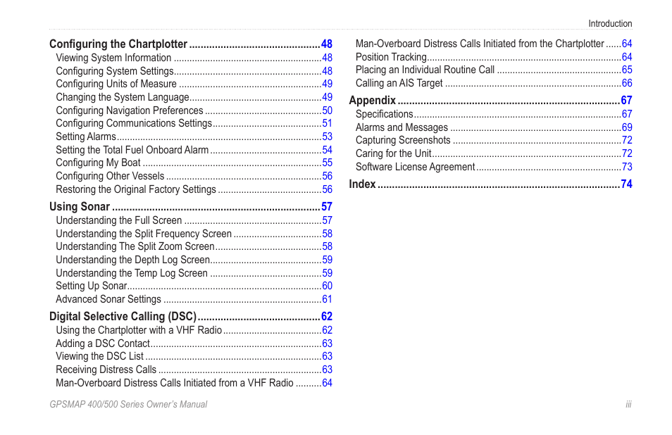 Garmin GPSMAP 526s User Manual | Page 5 / 84