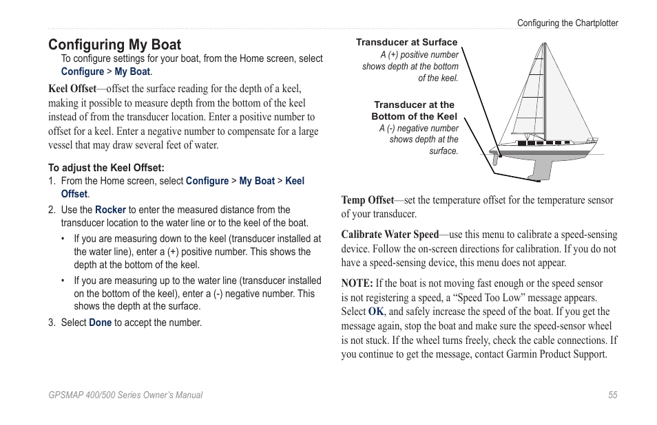 Configuring my boat | Garmin GPSMAP 526s User Manual | Page 61 / 84