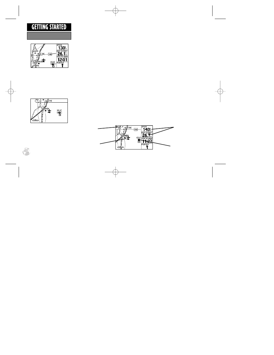 Getting started | Garmin GPS III Pilot User Manual | Page 18 / 112