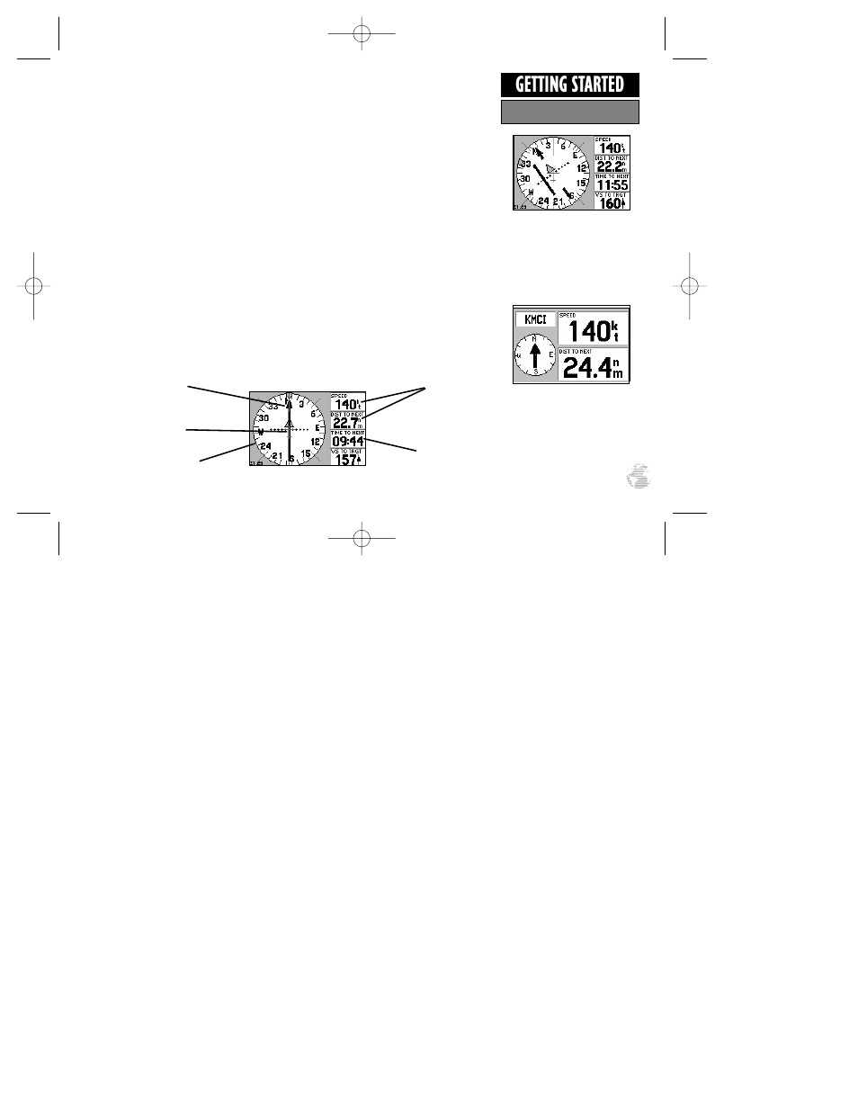 Getting started | Garmin GPS III Pilot User Manual | Page 19 / 112